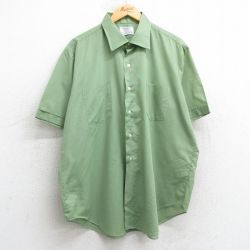 XL★古着 アロー 半袖 シャツ メンズ 80年代 80s USA製 緑 グリーン 25apr26 中古 トップス