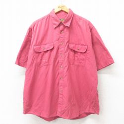 XL★古着 カベラス 半袖 シャツ メンズ 00年代 00s 大きいサイズ コットン ピンク 25jun02 中古 トップス