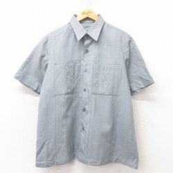 L★古着 半袖 シャツ メンズ グレー 25jun09 中古 トップス