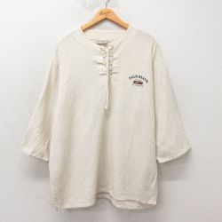 XL★古着 半袖 トップス メンズ 90年代 90s フロリダ USA製 生成り 25jun10 中古