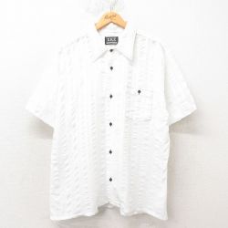 L★古着 半袖 シャツ メンズ 80年代 80s 白 ホワイト 25jun10 中古 トップス