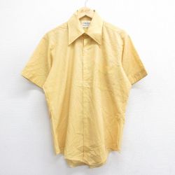 L★古着 マルボロ 半袖 シャツ メンズ 70年代 70s 黄系 イエロー 25jun14 中古 トップス