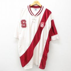 XL★古着 半袖 トップス メンズ 90年代 90s S PACIO 大きいサイズ ロング丈 白他 ホワイト 25jun19 中古