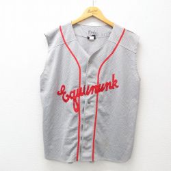 ノースリーブベースボールシャツ SMITH 11 グレー L | 古着