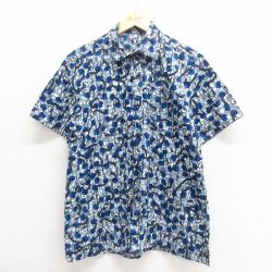 L★古着 半袖 シャツ メンズ 青他 ブルー 25jun18 中古 トップス
