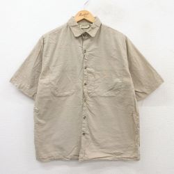 L★古着 セントジョンズベイ 半袖 シャツ メンズ 90年代 90s コットン ベージュ カーキ 25jun28 中古 トップス
