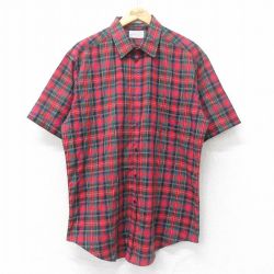 90s 半袖シャツ レッドチェック XL | 古着