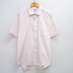 XL★古着 アロー 半袖 シャツ メンズ 90年代 90s 大きいサイズ USA製 薄ピンク 25jul17 中古 トップス