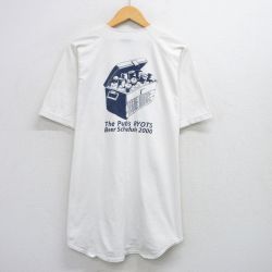 【50%OFF】XL★古着 半袖 ベースボール シャツ メンズ 90年代 90s RYOTS ビール ラグラン 大きいサイズ コットン USA製 白 ホワイト 25jul30 中古 トップス