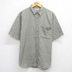 【50%OFF】L★古着 セントジョンズベイ 半袖 シャツ メンズ 00年代 00s コットン 緑他 グリーン チェック 25jul30 中古 トップス
