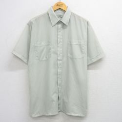 XL★古着 半袖 シャツ メンズ 90年代 90s 薄緑他 グリーン ストライプ 25aug09 中古 トップス