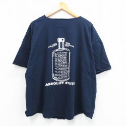 XL★古着 半袖 ベースボール シャツ メンズ 90年代 90s Ryots ビン 大きいサイズ コットン USA製 紺 ネイビー 25aug19 中古 トップス