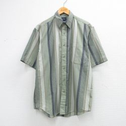 L★古着 ピューリタン 半袖 シャツ メンズ 緑他 26mar31