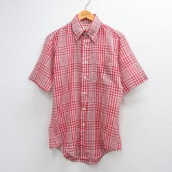 アロー 80s 半袖シャツ レッドチェック M | 古着