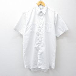 XL★古着 半袖 シャツ メンズ 90年代 90s ロング丈 USA製 白 26apr10