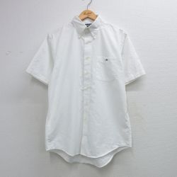 L★古着 ランズエンド 半袖 シャツ メンズ 00年代 00s JRE ボタンダウン 白 26apr21