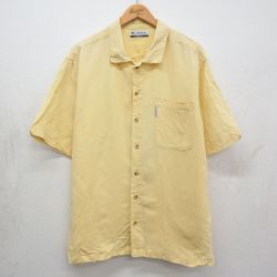 コロンビア 00s 半袖シャツ イエロー L | 古着