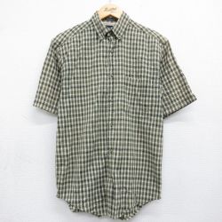 FADED GLORY 00s 半袖シャツ チェック グリーン S | 古着