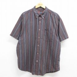 ラルフローレン 90s 半袖シャツ チェック ネイビー XL | 古着