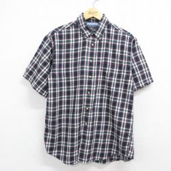 00s 半袖シャツ チェック グリーン L | 古着
