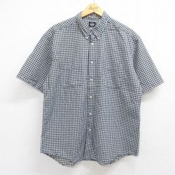 ドッカーズ 半袖シャツ チェック ホワイト XL | 古着