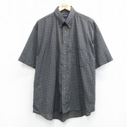 ピューリタン 00s 半袖シャツ チェック ブラック XL | 古着