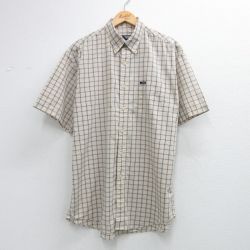 ラルフローレン 90s 半袖シャツ チェック ベージュ XL | 古着