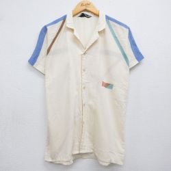 80s 半袖シャツ ラグラン ベージュ M | 古着