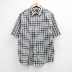 アロー 90s 半袖シャツ ネイビーチェック L | 古着