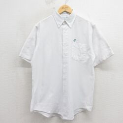 90s 半袖シャツ 鳥 ホワイト L | 古着