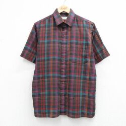 アロー 90s 半袖シャツ チェック ブラック L | 古着