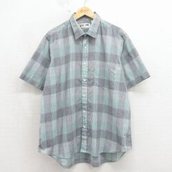 アーノルドパーマー 90s 半袖シャツ グレーチェック XL | 古着