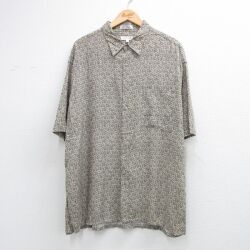 ピエールカルダン 90s 半袖シャツ 総柄 グレー XL | 古着