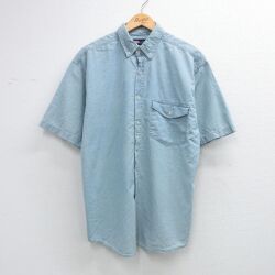 FADED GLORY 00s 半袖シャツ デニム ライトブルー L | 古着