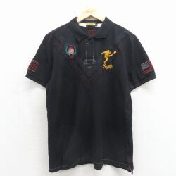ラルフローレン 半袖ラガーシャツ ブラック XL | 古着