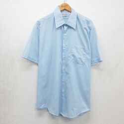 80s 半袖シャツ ライトブルー XL | 古着