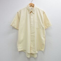 90s 半袖シャツ ストライプ イエロー XL | 古着