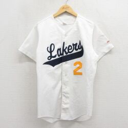 ウィルソン 80s 半袖ベースボールシャツ Lakers ホワイト M | 古着