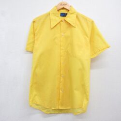 70s 半袖シャツ イエロー M | 古着