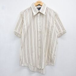 フルーツオブザルーム 70s 半袖シャツ ストライプ ベージュ L | 古着