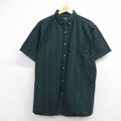 00s 半袖シャツ ルート66 グリーンストライプ XL | 古着