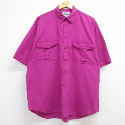 ドッカーズ 90s 半袖シャツ パープル XL | 古着