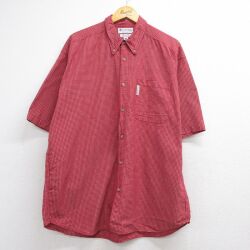 コロンビア 00s 半袖トップス チェック レッド XL | 古着