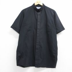 XL★古着 半袖 シャツ メンズ 90年代 90s USA製 ブラック 26jun04