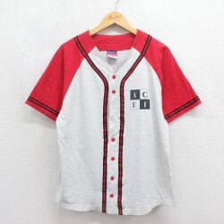 チャンピオン 00s 半袖ベースボールシャツ ラグラン グレー メンズL相当 | 古着