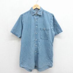 バンヒューセン 90s 半袖シャツ ネイビー メンズL相当 | 古着