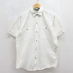 XL★古着 パタゴニア patagonia 半袖 シャツ メンズ 00年代 00s コットン ホワイト【spe】 26jun10