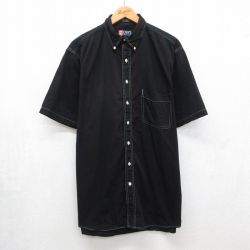 ラルフローレン 90s 半袖シャツ ストライプ ブラック メンズXL相当 | 古着