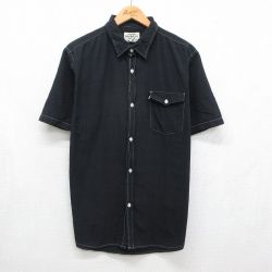 ラルフローレン 半袖シャツ チェック ブラック メンズL相当 | 古着