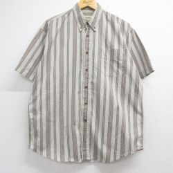セントジョンズベイ 90s 半袖シャツ ストライプ メンズL相当 | 古着